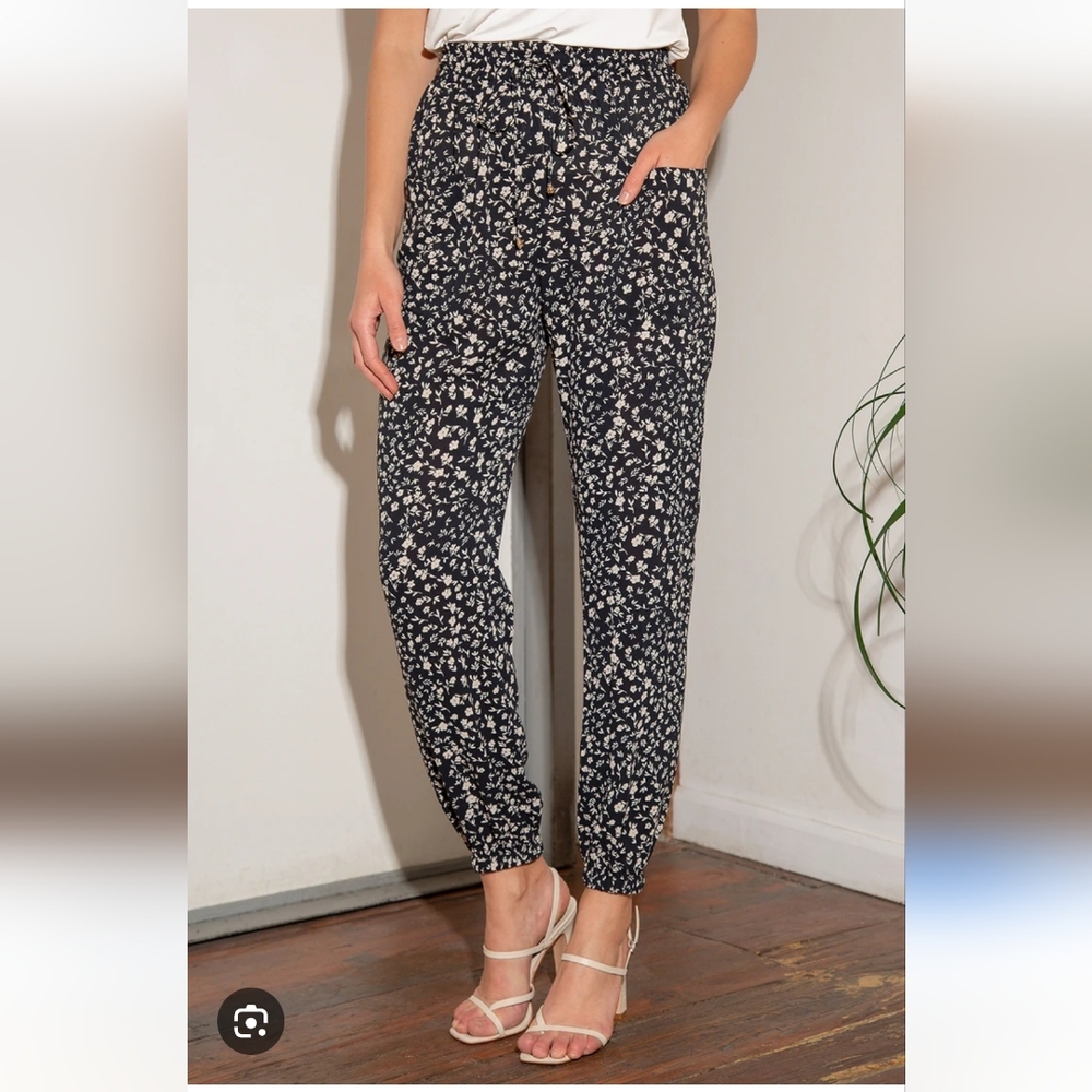 Esmara Navy, White And Green Joggers Size Small